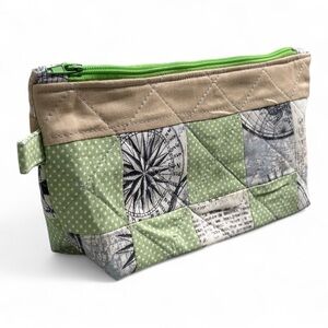 Quilted Patchwork Zipper Pouch